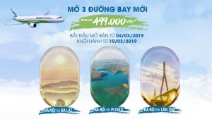 Bamboo Airways mở bán vé 3 đường bay mới chỉ 499.000 đồng