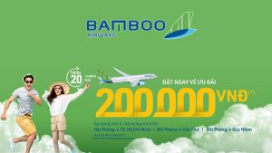 Bamboo Airways mở bán 3 đường bay mới từ Hải Phòng chỉ 200.000 VND