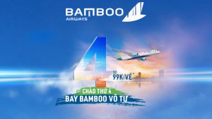 Bamboo Airways khuyến mãi chào thứ 4 săn vé máy bay chỉ từ 99k/ chặng