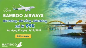 Khuyến mãi đường bay mới Hải Phòng – Đà Nẵng chỉ 99.000 VND