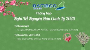 Đại lý Bamboo Airways thông báo lịch nghỉ Tết 2020