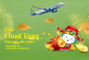 Khuyến mãi bay cùng Bamboo Airways rước chuột vàng 9999