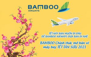 Bamboo Airways mở bán vé máy bay giai đoạn Tết 2021