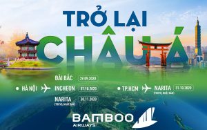 Bamboo Airways chính thức khai thác trở lại các chuyến bay quốc tế