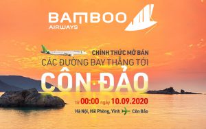 Bamboo Airways chính thức mở bán 3 đường bay đến Côn Đảo