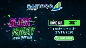 Black Friday Bamboo Airways khuyến mãi chỉ từ 36.000 VND