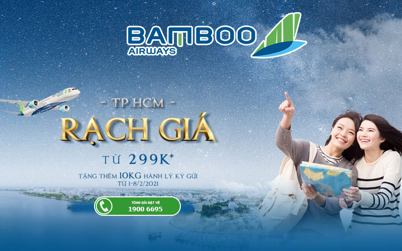 Khuyến mãi mở đường bay mới Hồ Chí Minh – Rạch giá chỉ từ 299.000 VND