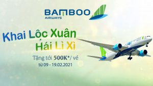 Khai lộc xuân cùng Bamboo Airways vé máy bay giảm đến 500.000 VND