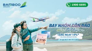 Bamboo Airways khuyến mãi giảm 10% bayCôn Đảo