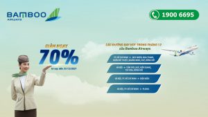 Bamboo Airways khuyến mãi giảm giá 70% các đường bay hot