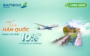 Ghé thăm Hàn Quốc với ưu đãi Bamboo Airways lên tới 10%