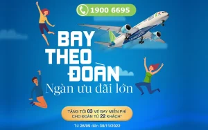 Bamboo Airways tặng vé máy bay miễn phí cho khách đoàn