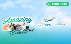 Bamboo Airways ưu đãi cuối tuần Amazing Weekend