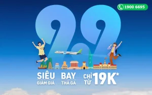 Săn vé máy bay giá rẻ chỉ từ 19k cùng Bamboo Airways 9/9