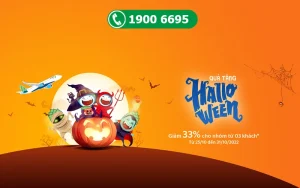 Bamboo Airways giảm giá 33% vé máy bay ưu đãi Halloween