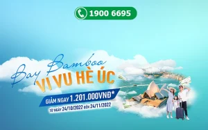 Bamboo Airways giảm giá vé máy bay đi Úc tới 1201000 VNĐ