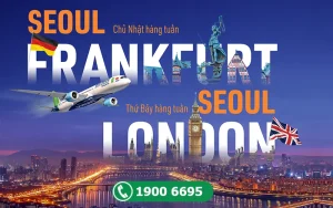 Bamboo Airways mở chặng bay nối chuyến Incheon đi Frankfurt và London