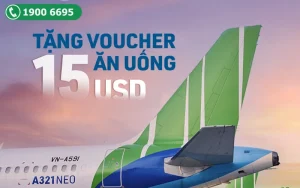 Bamboo Airways tặng voucher ăn uống 15 USD cực hấp dẫn