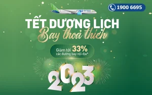 Bamboo Airways giảm giá 33% vé nhóm dịp Tết dương lịch 2023