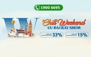 Bamboo Airways ưu đãi đặt vé cuối tuần - Chill Weekend