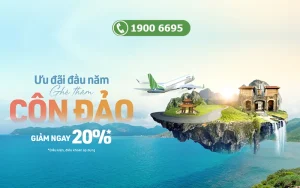 Giá vé máy bay đi Côn Đảo Bamboo Airways giảm 20%