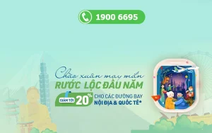 Rước lộc đầu năm - Bamboo Airways giảm 20% giá vé