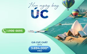 Bamboo Airways ưu đãi chuyến bay đi Úc