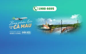 Bamboo Airways giảm 20% giá vé máy bay đi Cà Mau