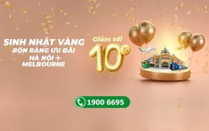 Bamboo Airways giảm 10% giá vé bay Melbourne dịp sinh nhật