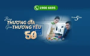 Giá vé Bamboo Airways Hạng Thương gia ưu đãi giảm 50%