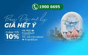 Bamboo Airways giảm 10% giá vé máy bay Frankfurt Đức