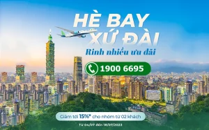 Bamboo Airways giảm tới 15% vé bay Đài Loan hè này