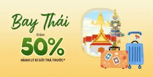 Bamboo Airways ưu đãi 50% hành lý trả trước bay đi Thái